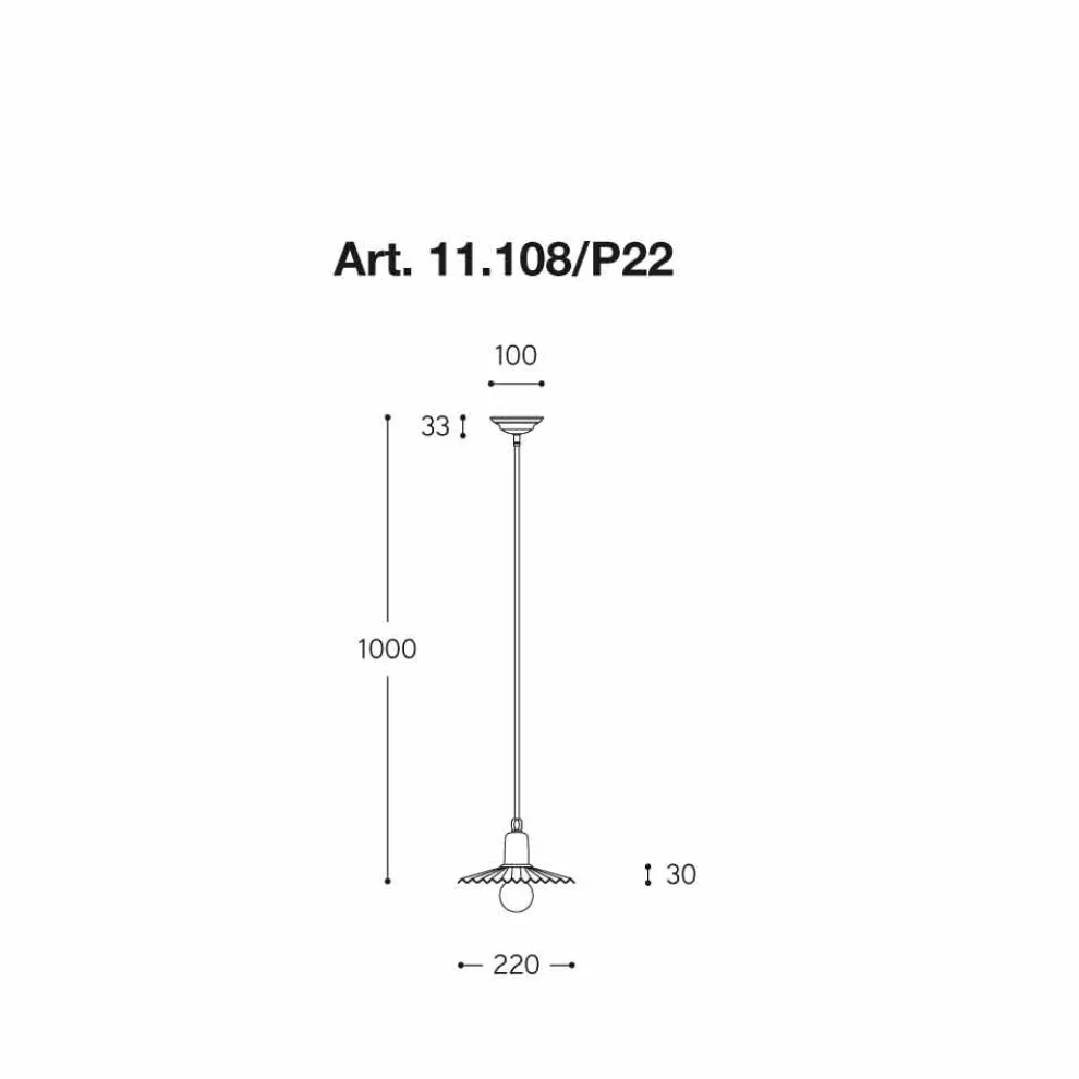 Hängelampe in modernem Design Civetta von Aldo Bernardi