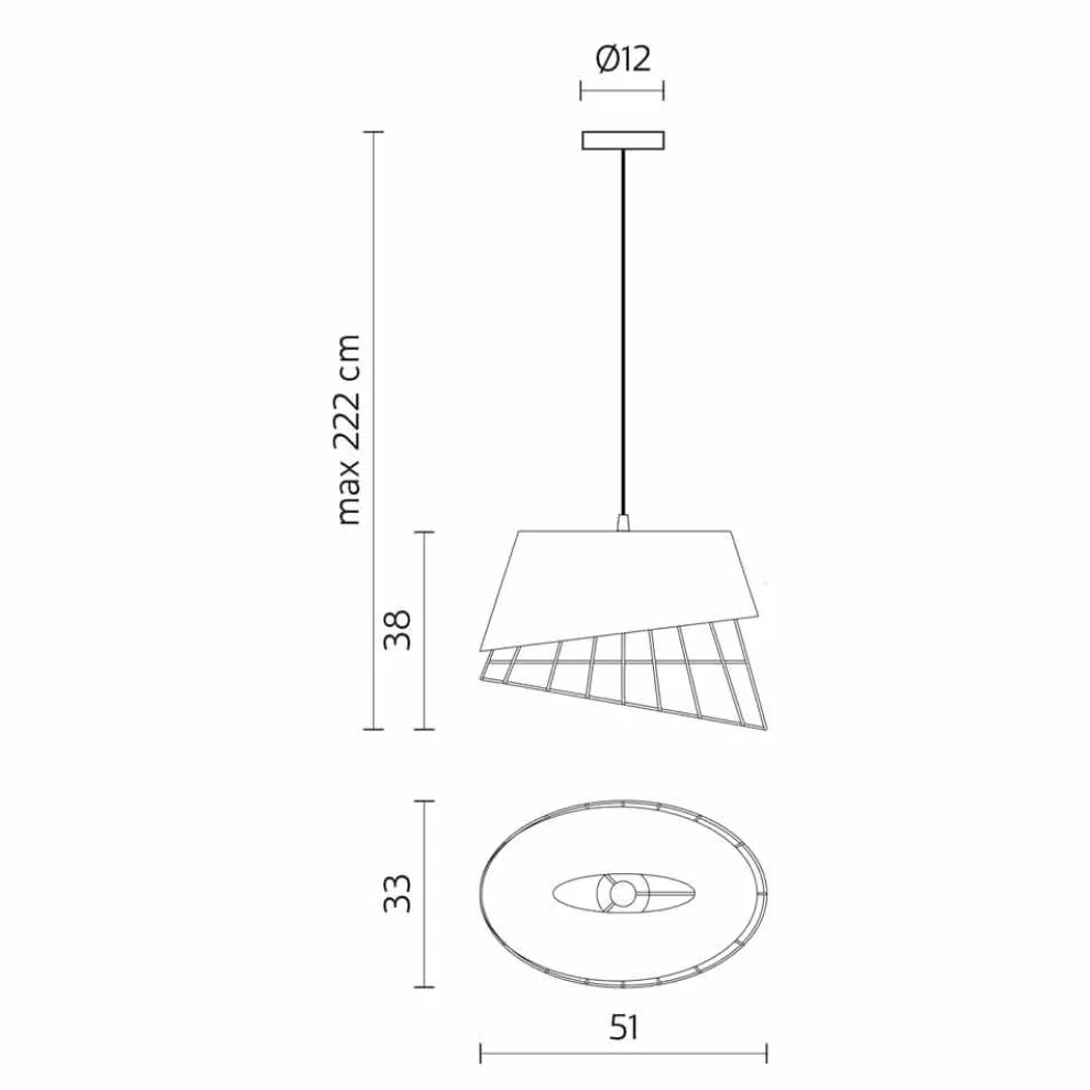 Hängelampe in weißem Design aus Glasfaser und Metall - Solar