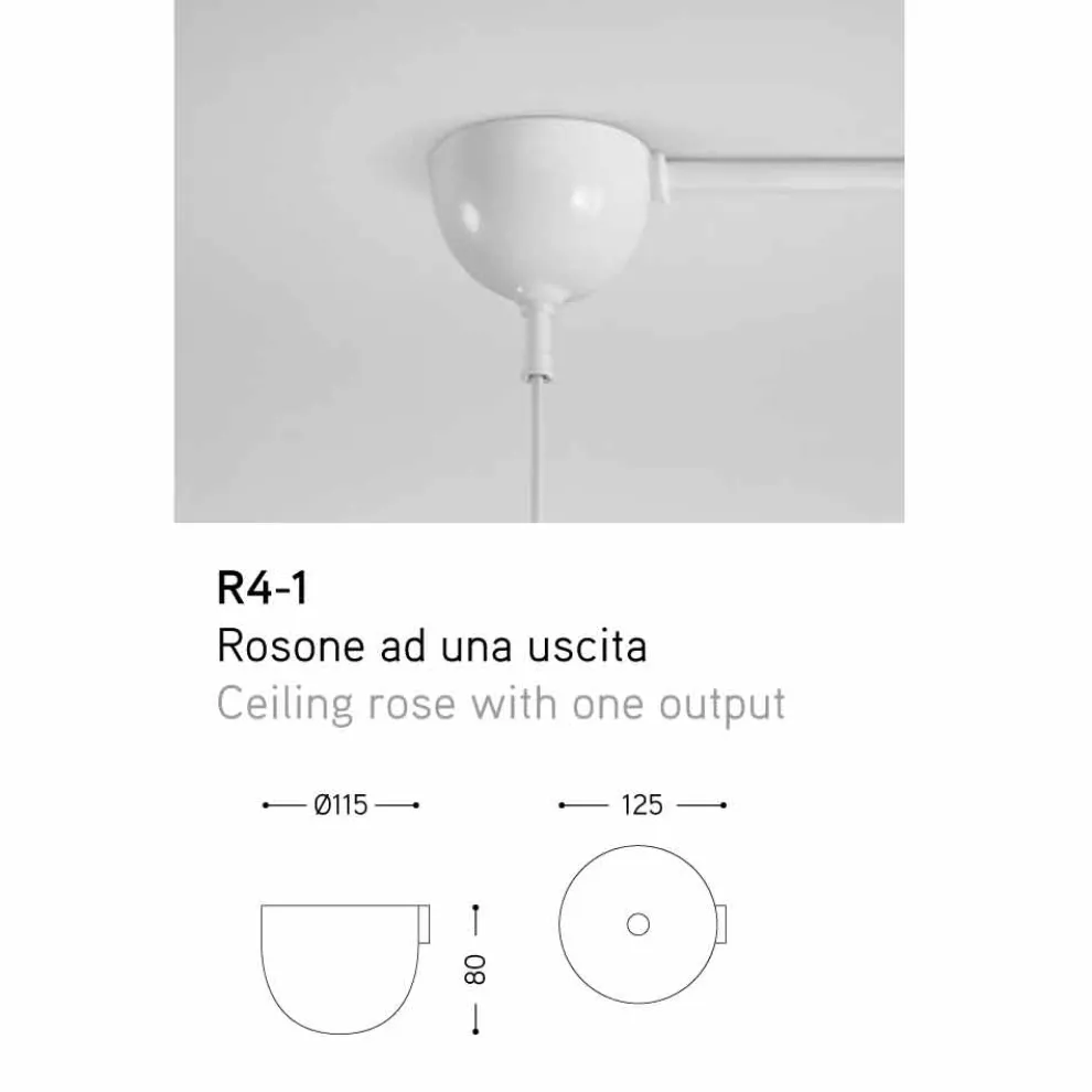 Hängeleuchte aus Keramik Gli Illustri 5 von Aldo Bernardi