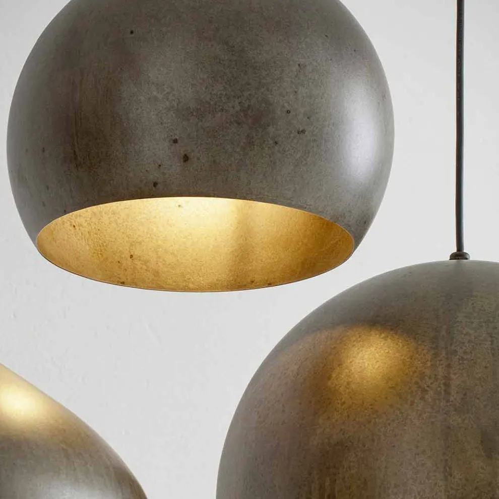 Hängeleuchte aus Stahl Durchmesser 300 o 400 mm – Materia Aldo Bernardi