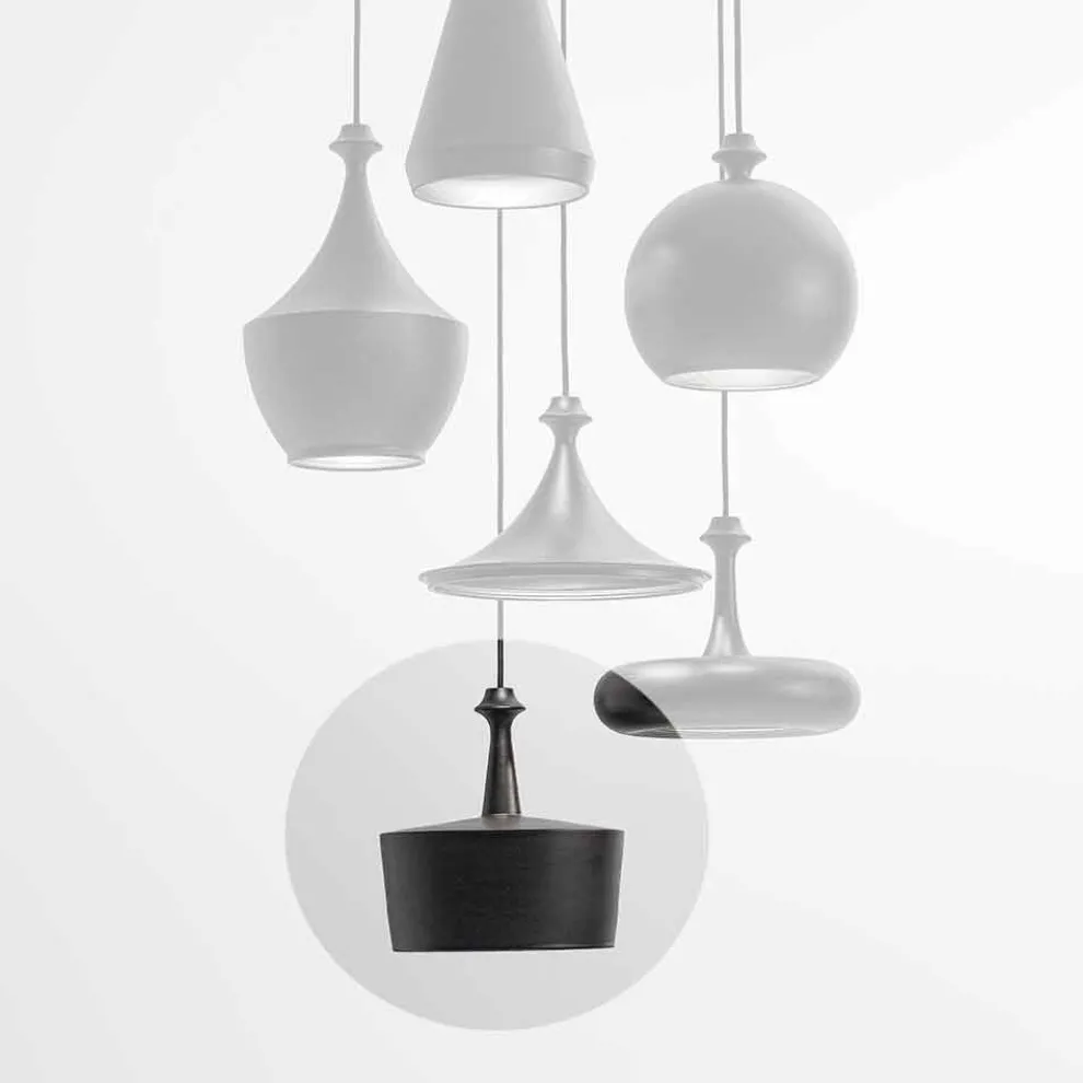 Hängeleuchte mit LED Leuchte aus Keramik – Lustrini L6 Aldo Bernardi