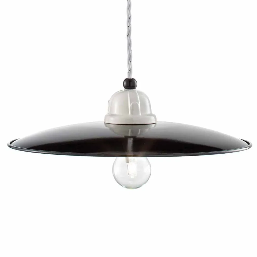 Hängeleuchte Vintage aus Keramik Kelly Ferroluce