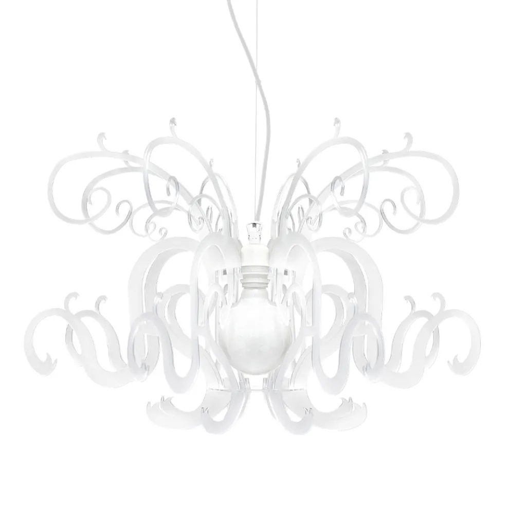 Hängeleuchter aus recycelbarem weißem oder schwarzem Plexiglas - Sancho