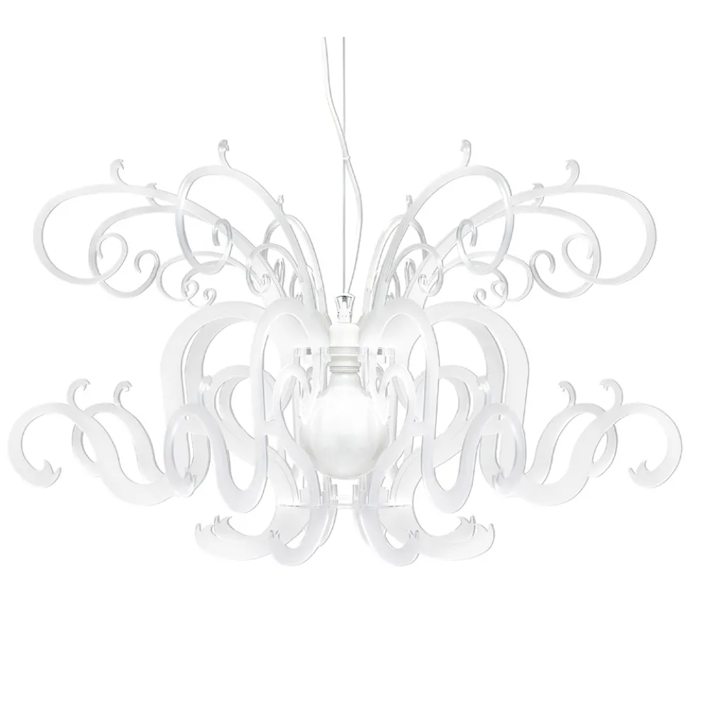 Hängeleuchter aus weißem Plexiglas recycelbarem Design - Sancho