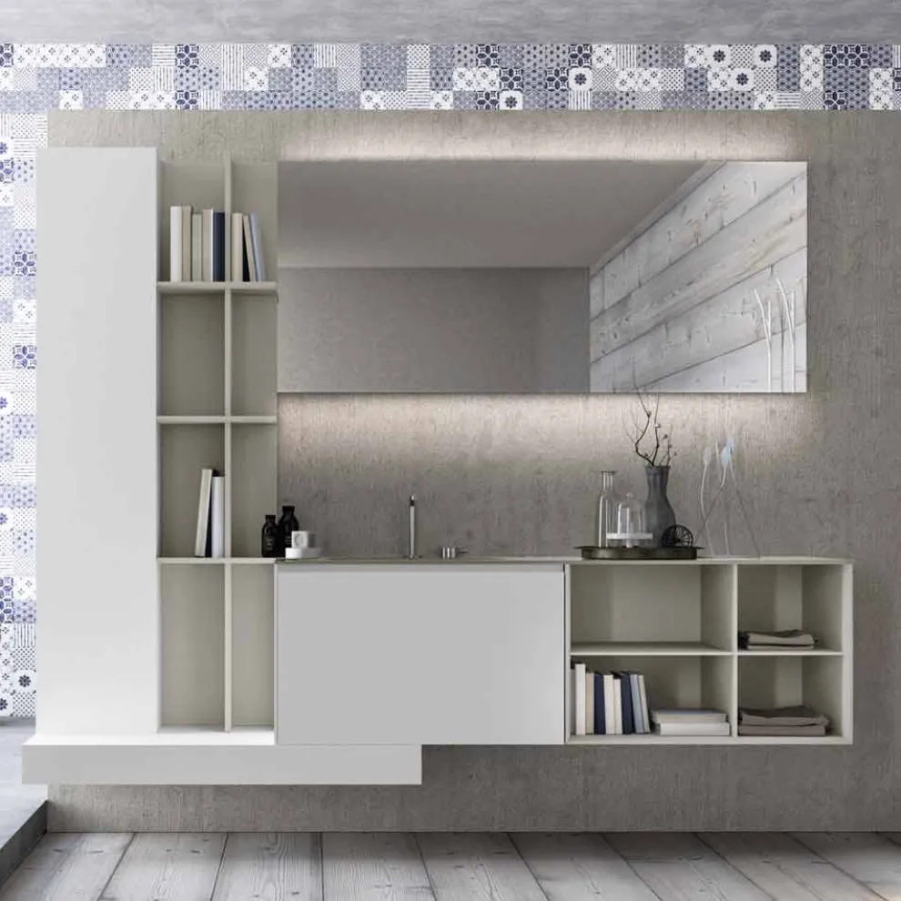 Hängende Badezimmermöbel-Komposition mit modernem Design Made in Italy - Callisi15