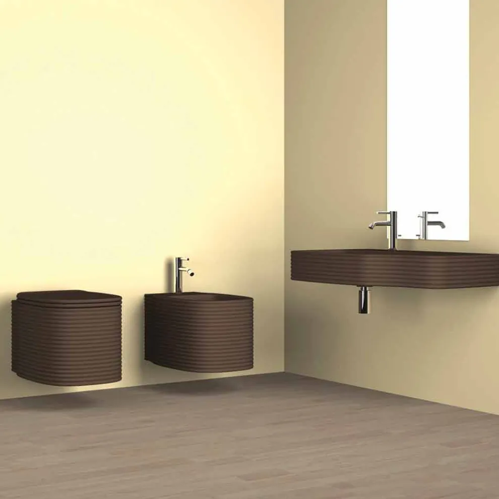 Hängendes Bidet des modernen Designs in den Tonwaren hergestellt in Italien, Amleto