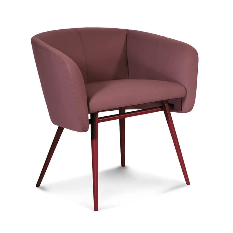 Hochwertiger Stoffsessel mit Metallbasis Made in Italy - Bergen