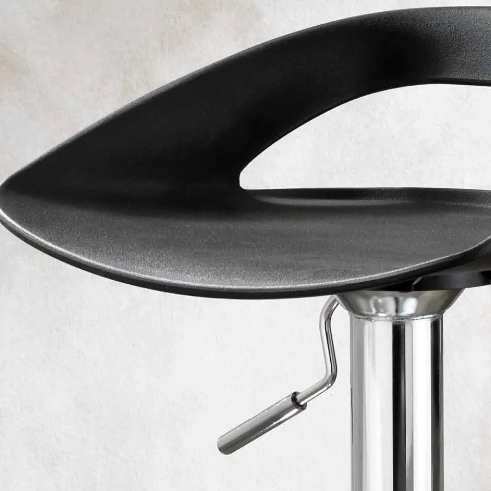 Hocker aus Metall und PVC im 2er Set in modernem Design Aldo