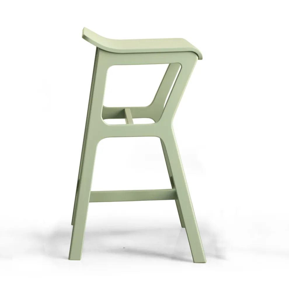 Hocker mit Struktur aus massivem Buchenholz Made in Italy - Regensburg