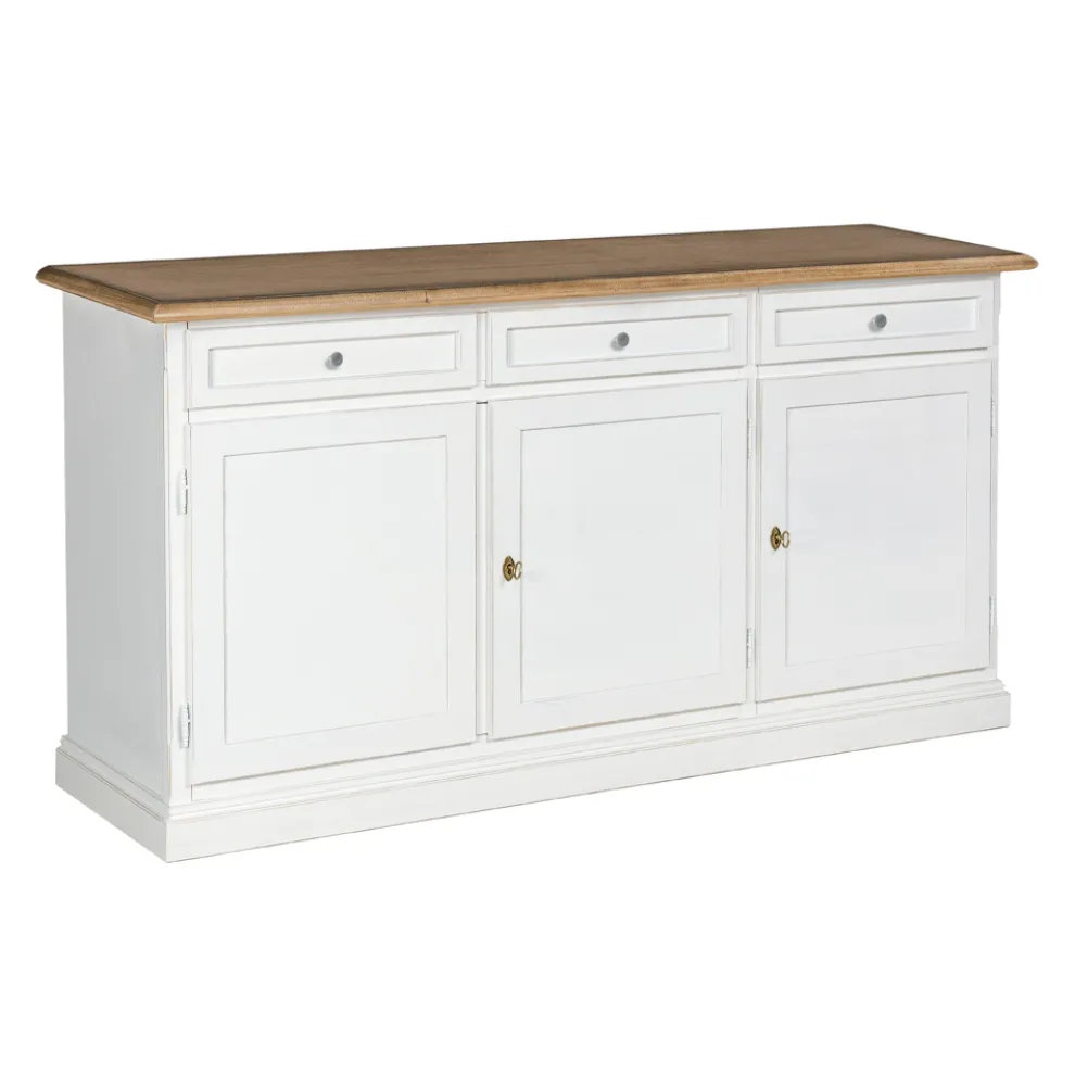 Holz-Sideboard mit 3 Schubladen und 3 Türen, hergestellt in Italien – Uller