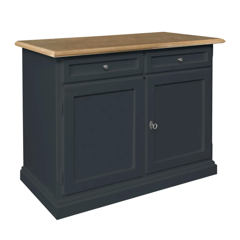 Holz-Sideboard mit 2 Schubladen und 2 Türen, hergestellt in Italien – Uller