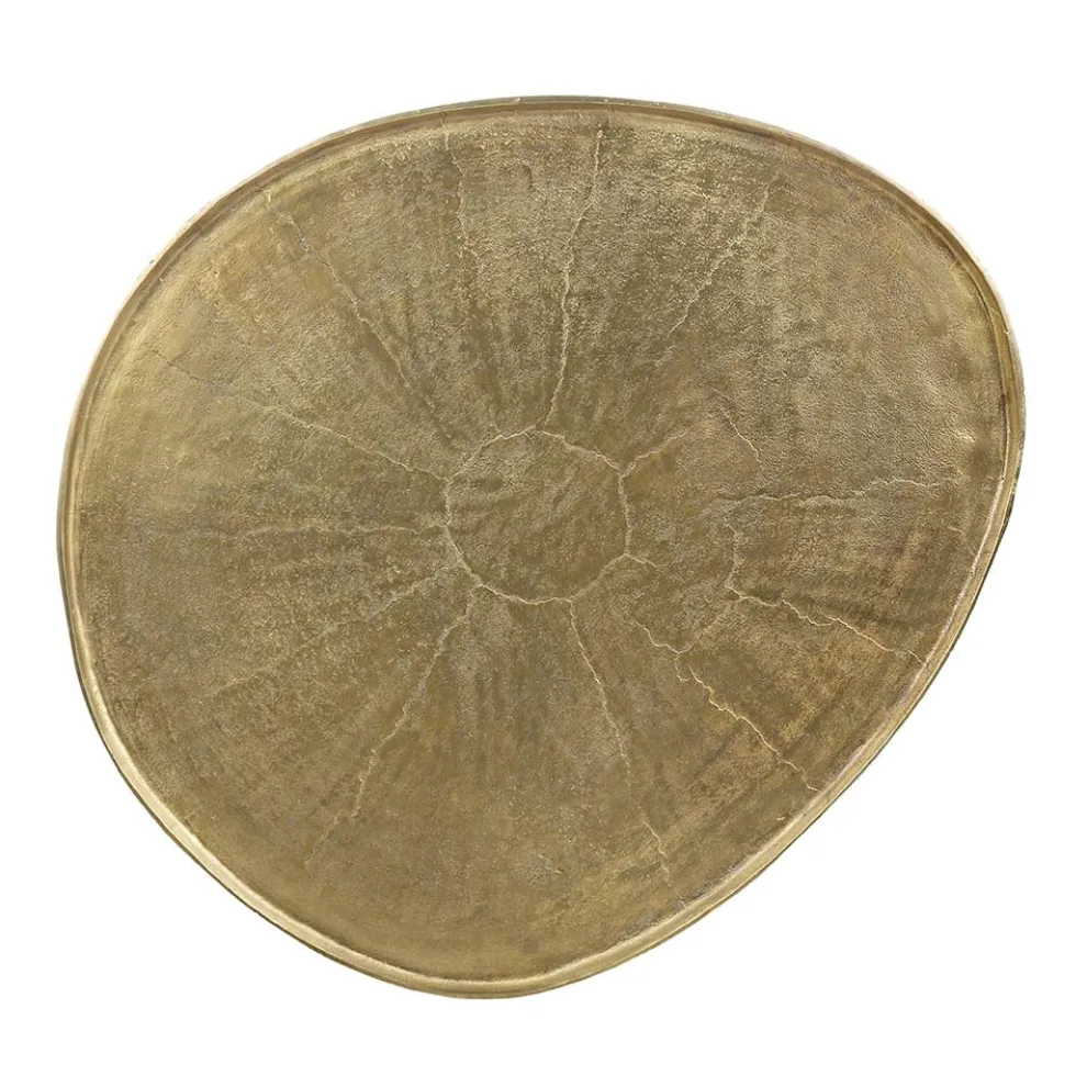 Homemotion Couchtisch aus antikem und plattiertem Aluminium - Giacinta