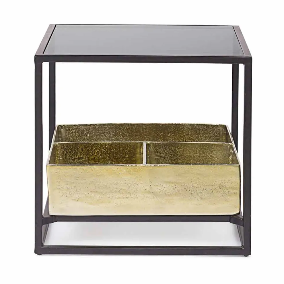 Homemotion Square Couchtisch mit Glasplatte - Sigismondo