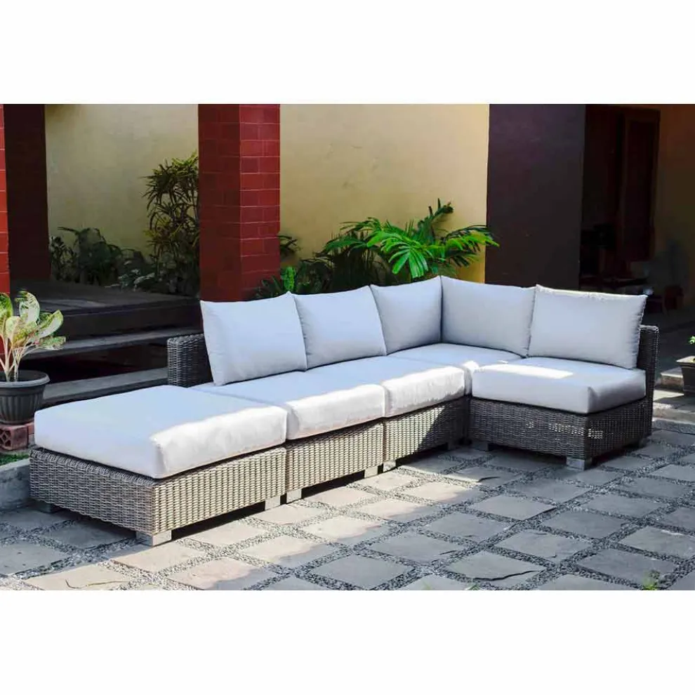 Outdoor Lounge Set in Rattan Optik handmade Rita  modernes Design
