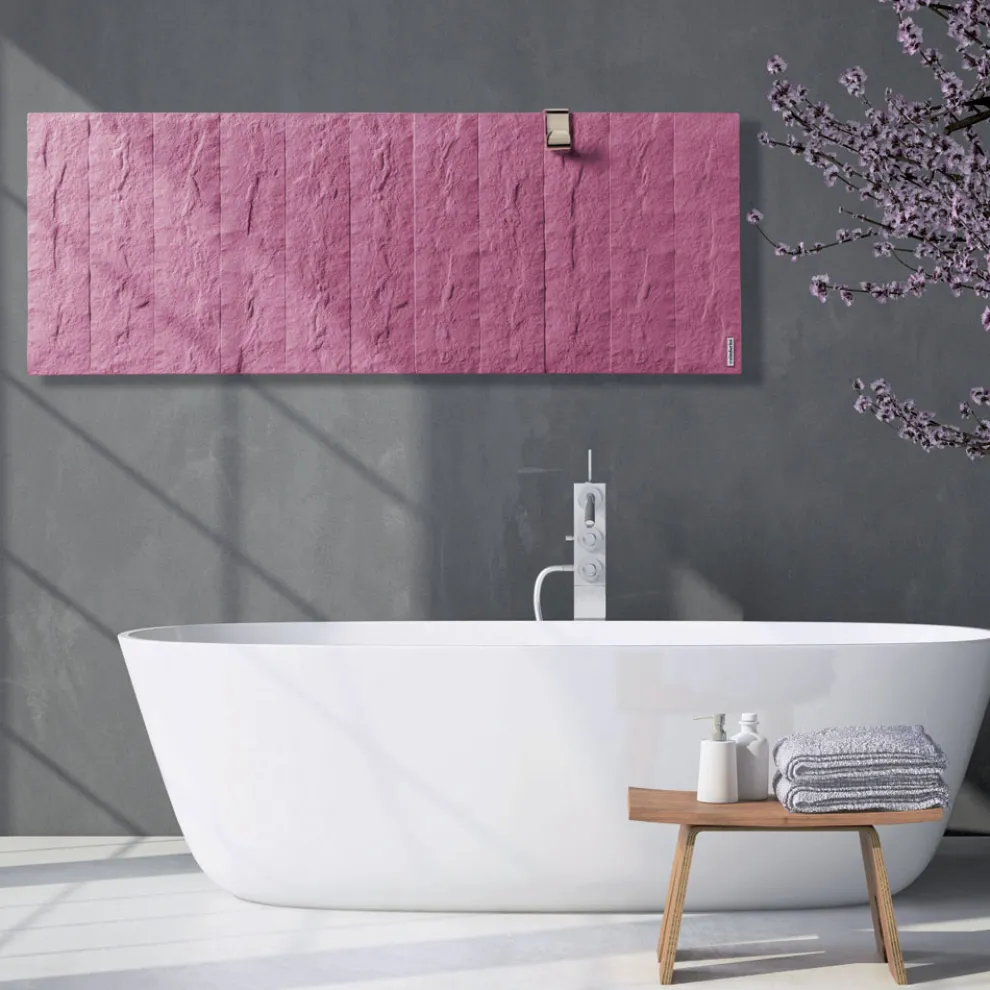 Hybridheizkörper bis zu 1400 Watt in italienischem Marmorpulver - Terraa