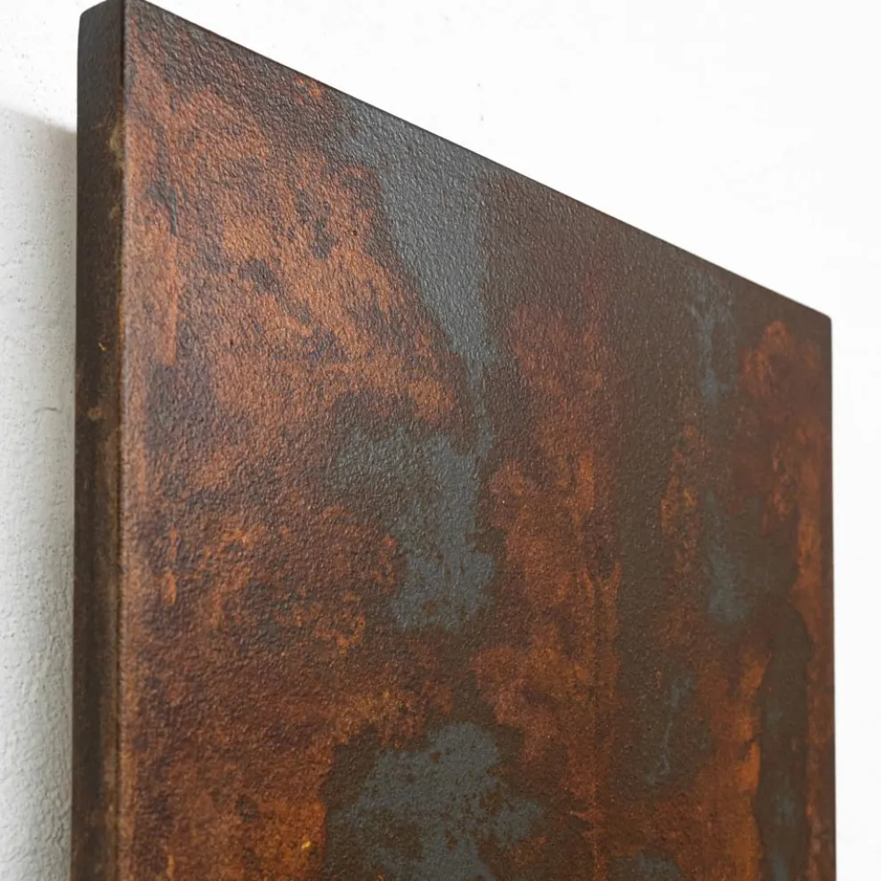 Hybrid-Heizkörper Corten-Finish in italienischem Marmorpulver - Linien