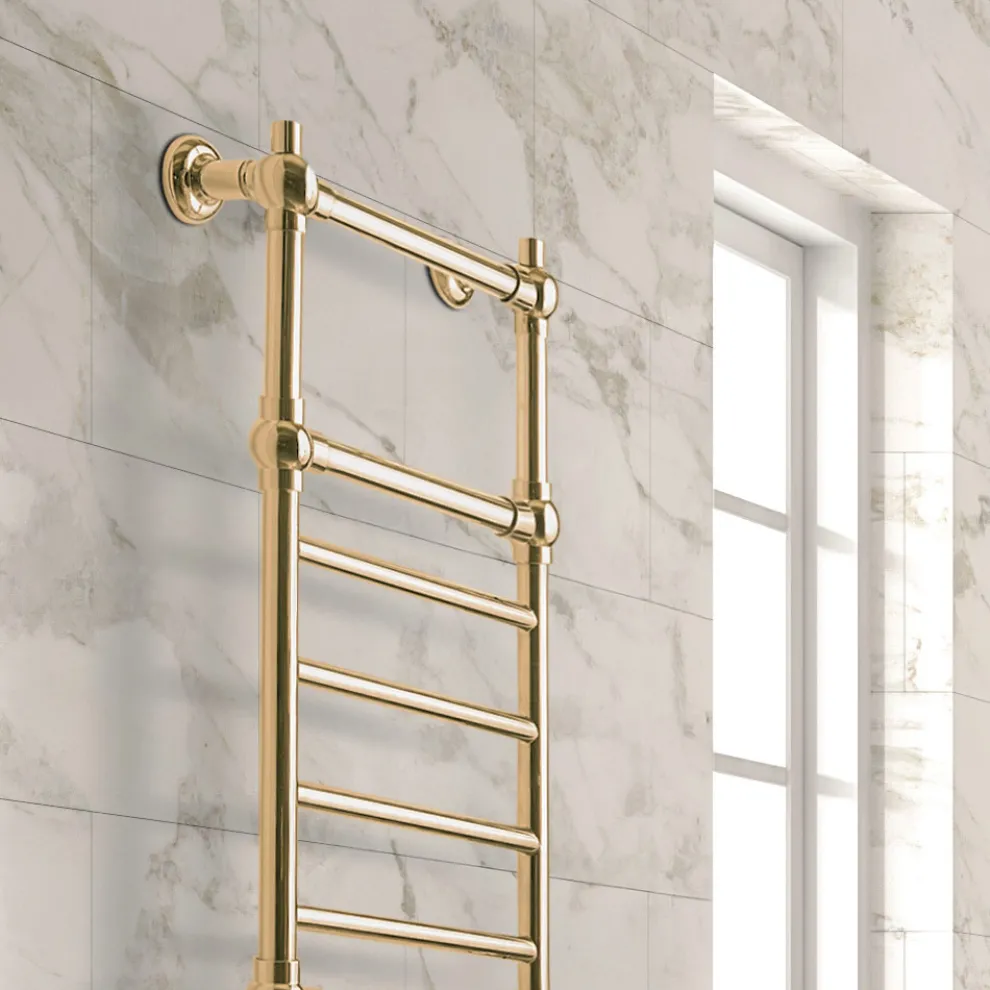 Hydraulischer Handtuchwärmer für Badezimmer aus Messing Made in Italy - Amira