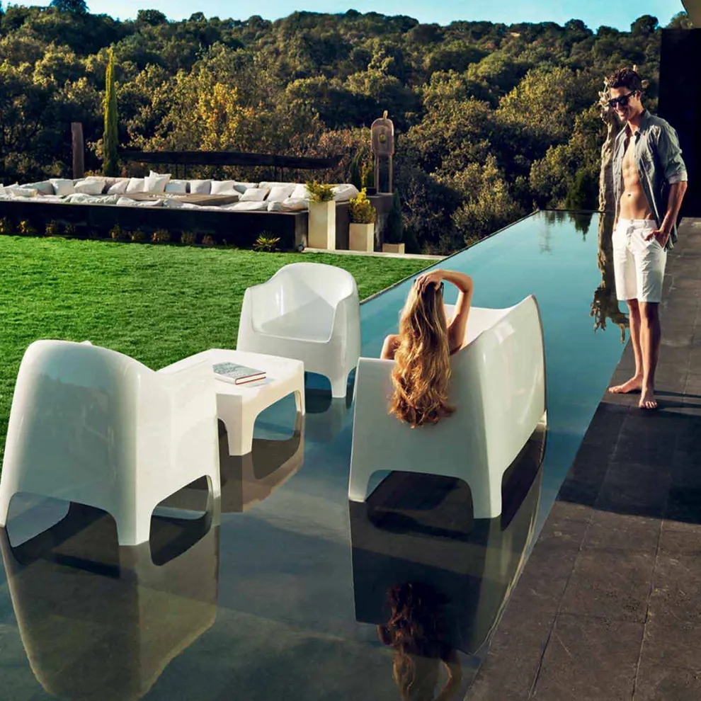 Modernes Design-Outdoor-Sofa Solid von Vondom aus Polypropylen, 4 Stück