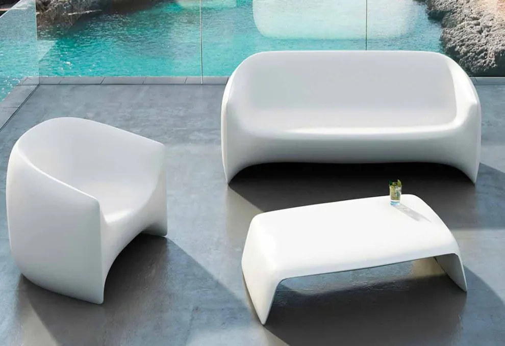 Garten-Couchtisch aus Polyethylen Blow Vondom, modernes Design
