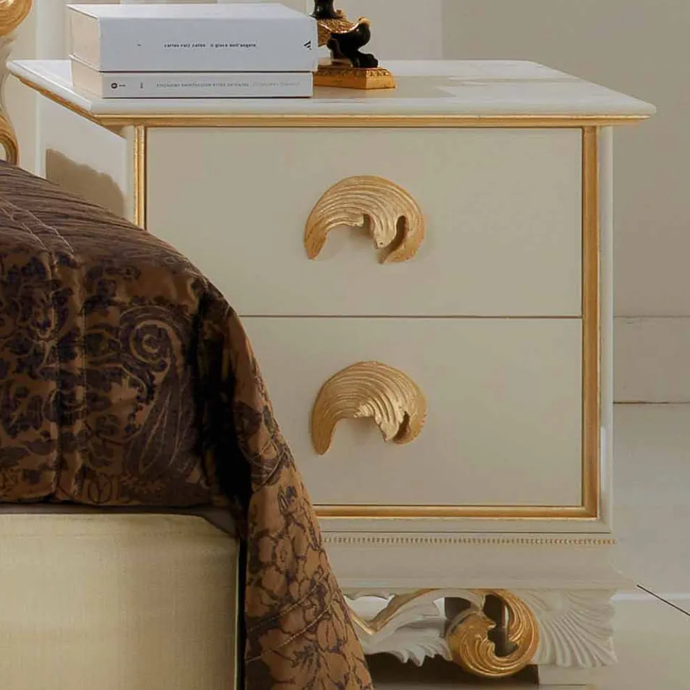 Nachtschrank mit 2 Schubladen Zucchi