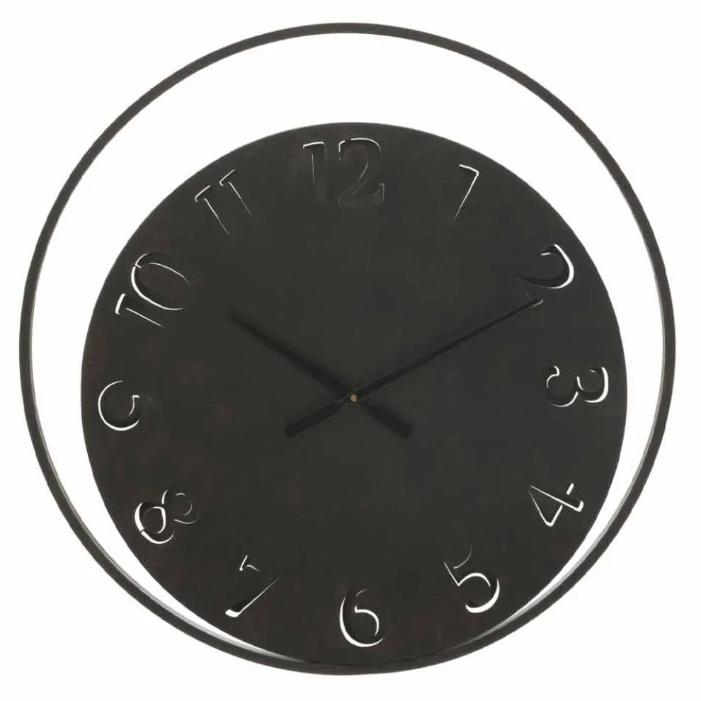 Runde Wanduhr Durchmesser 60 cm Modernes Eisen - Beatrix