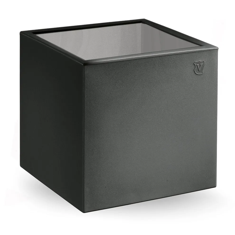 Quadratischer Garten-Couchtisch aus farbigem Polyethylen Made in Italy - Noemi