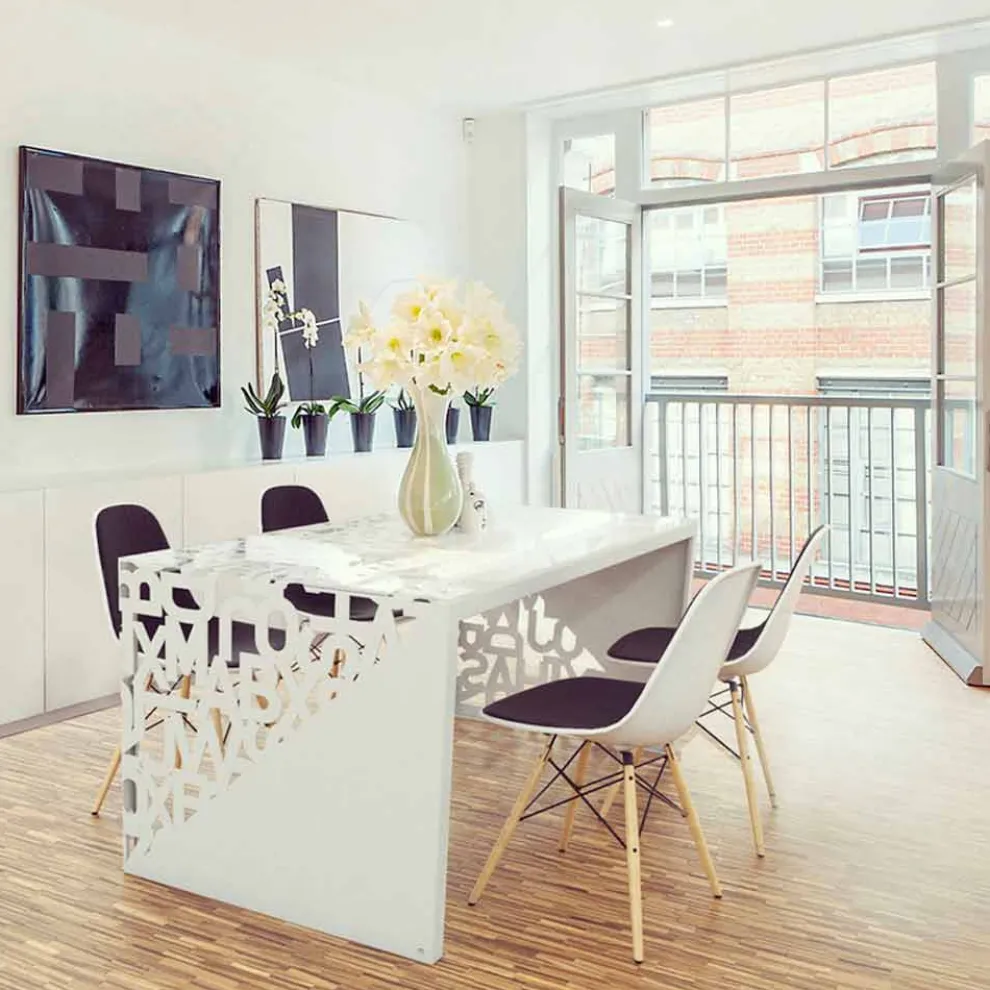 Moderne Design Schreibtisch Kattedra 160x80x75 Mabele, Made in Italy