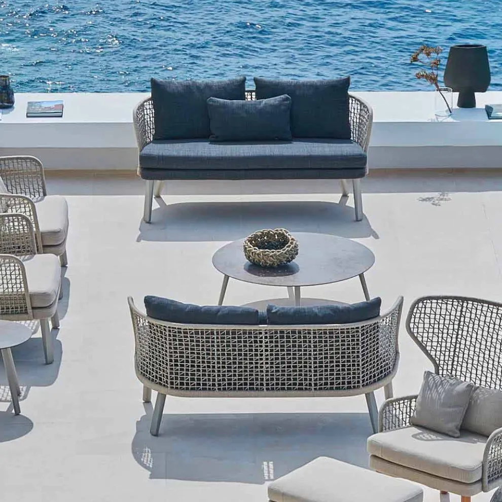 Modernes 2-Sitzer Gartensofa gepolstert Varaschin Emma