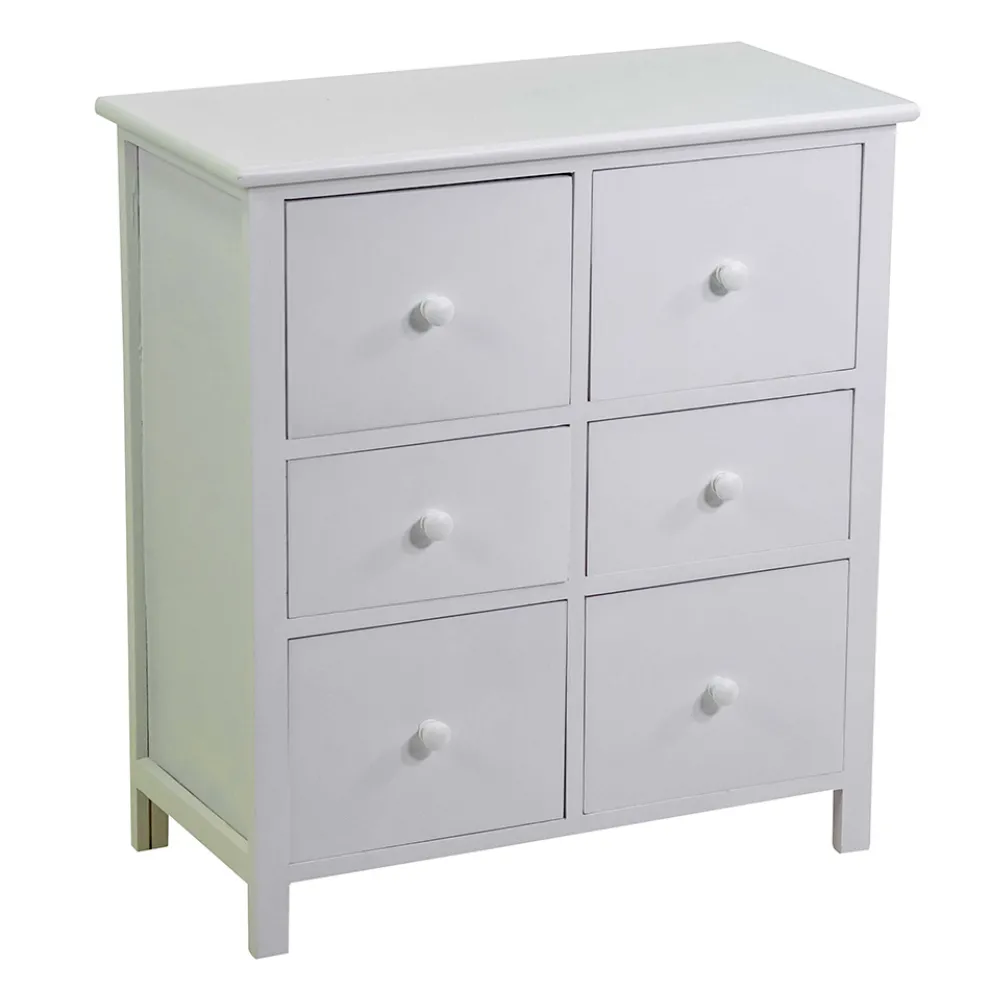 Indoor-Schrank aus Holz mit 6 Schubladen - Qualle