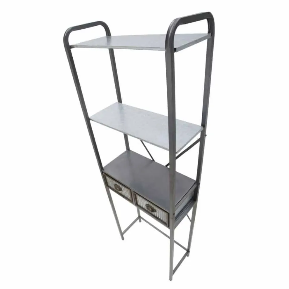 Industrieller Badezimmerschrank aus Eisen im Vintage-Stil mit Schubladen - Pome