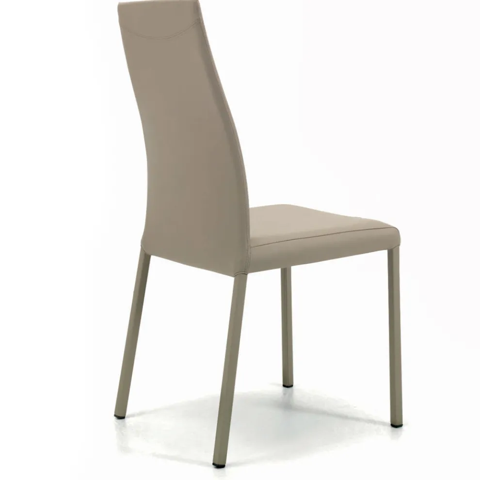 Innenstuhl mit Struktur und Sitz aus beschichtetem Stahl, hergestellt in Italien – Padua