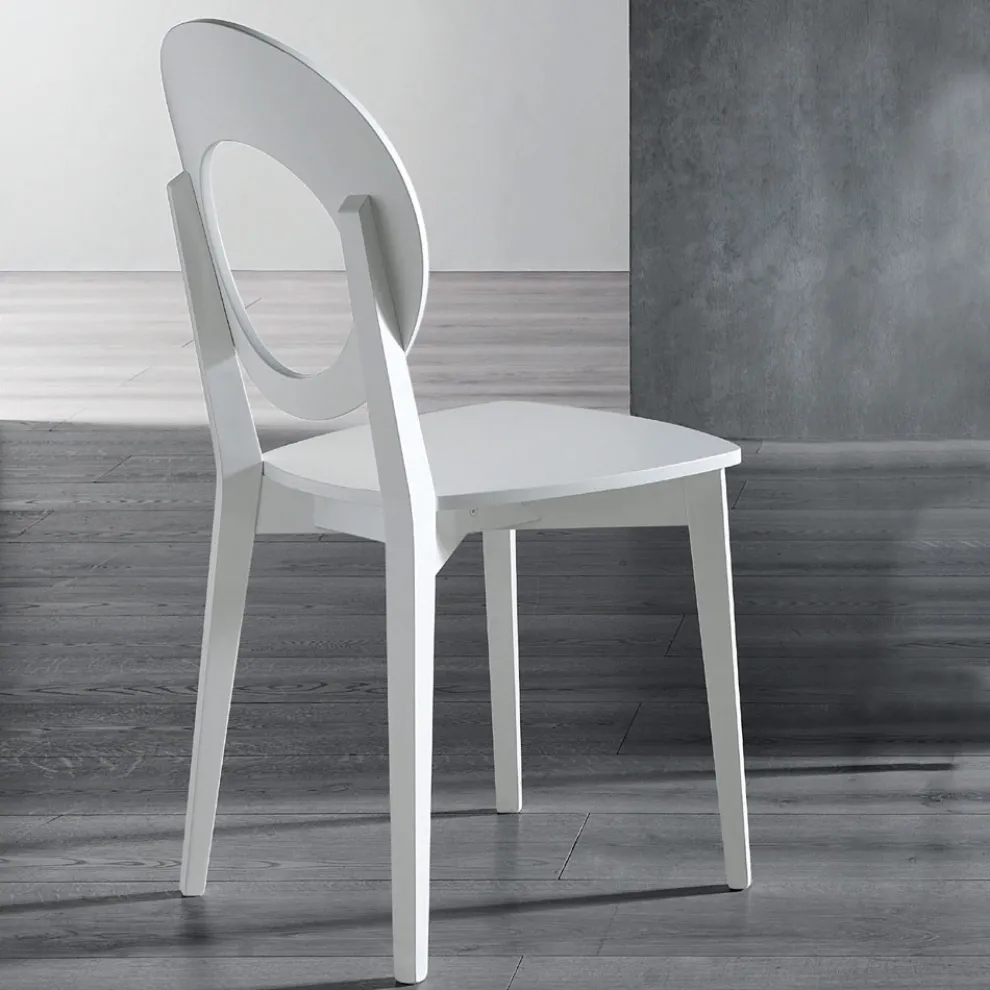 Italienischer Design-Küchenstuhl aus massivem Buchenholz - Marrine