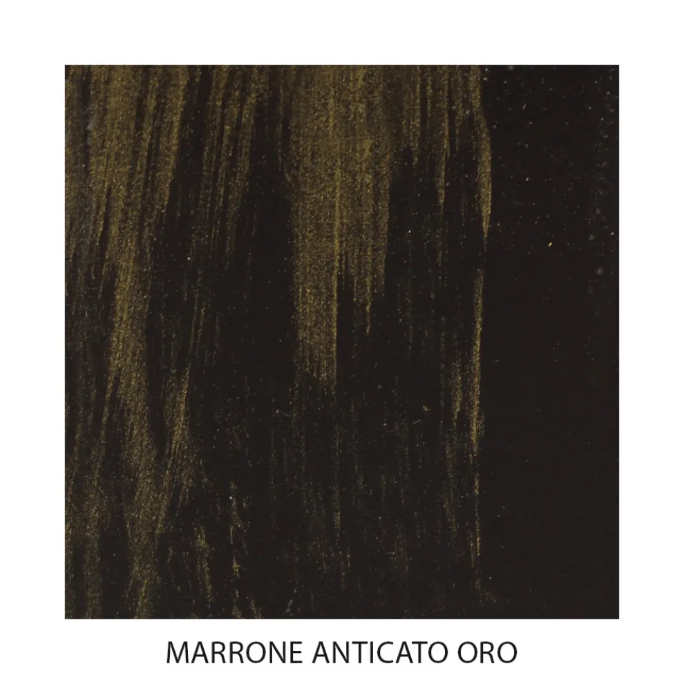 Kopfteil aus röhrenförmigem Eisen für Doppelbetten, Antik-Braun-Gold – Größe