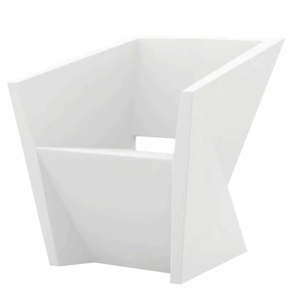 Vondom Faz weiß lackierter Outdoor-Sessel, modernes Design