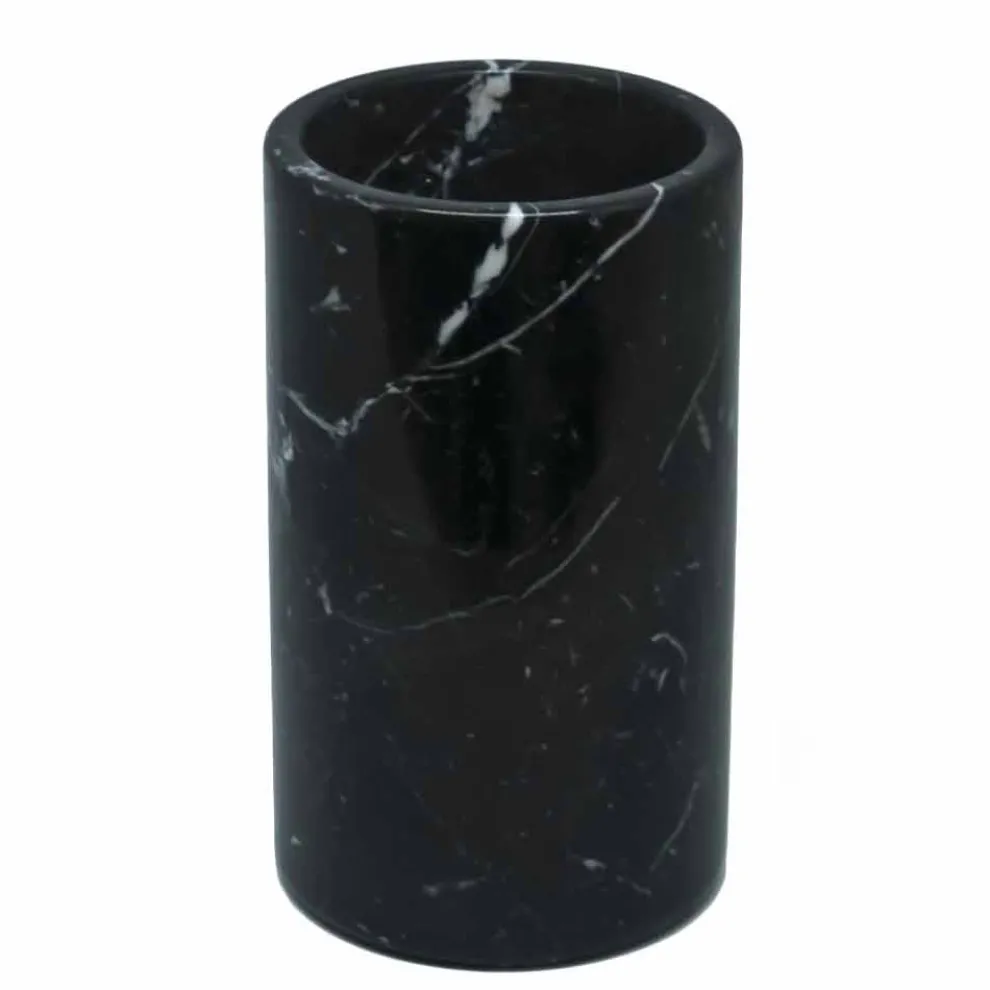 Küchenwerkzeughalter aus weißem grauem oder schwarzem Marmor Made in Italy - Tulvio