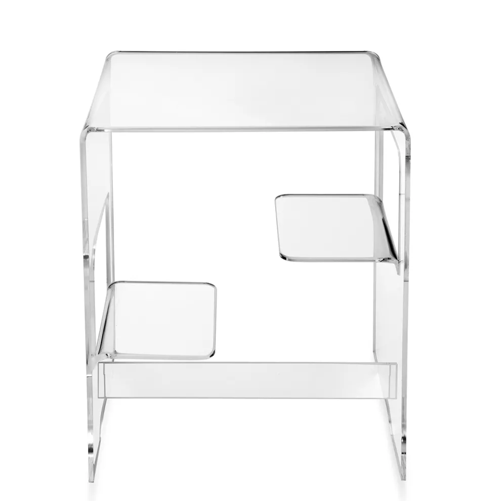 Nachttisch aus transparentem oder geräuchertem Plexiglas Made in Italy - Lollao