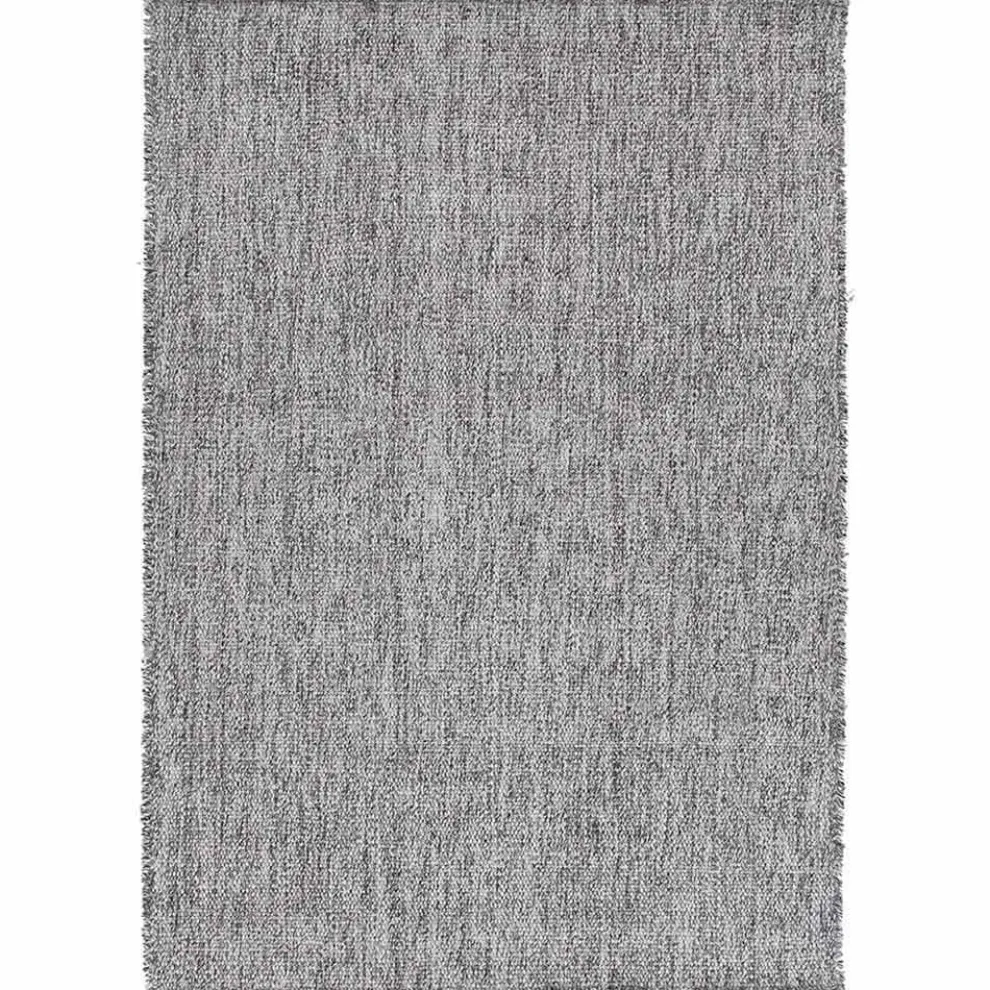 Großer Teppich mit modernem Design aus schwarzer oder cremefarbener Wolle - Jacqueline