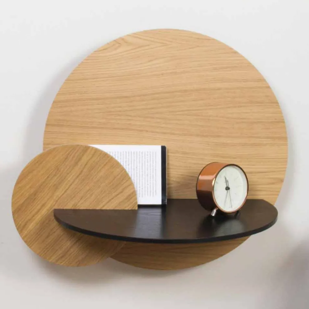 Modularer Nachttisch Elegantes Design aus Sperrholz mit verstecktem Fach - Bigno