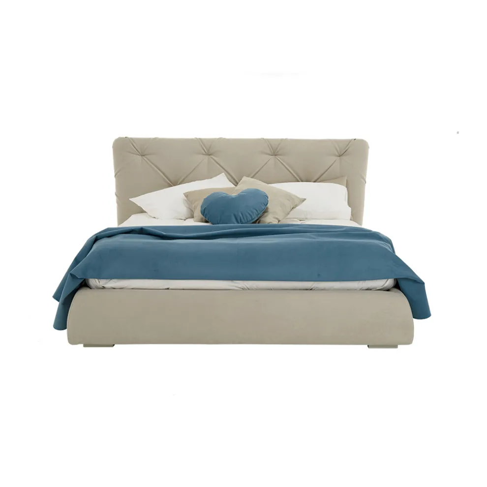 Doppelbett mit Container in modernem Design Made in Italy - Gaven