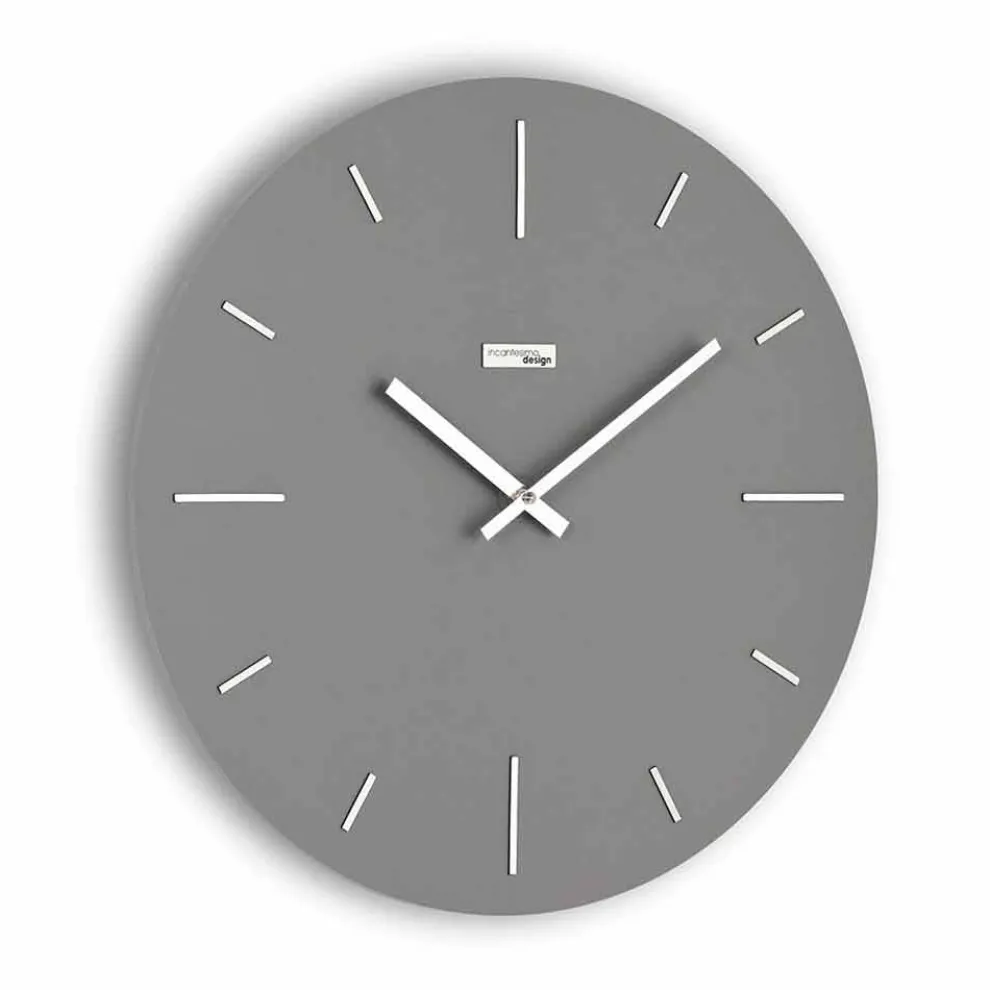 Stratos Wanduhr in schwarz, weiß und grau