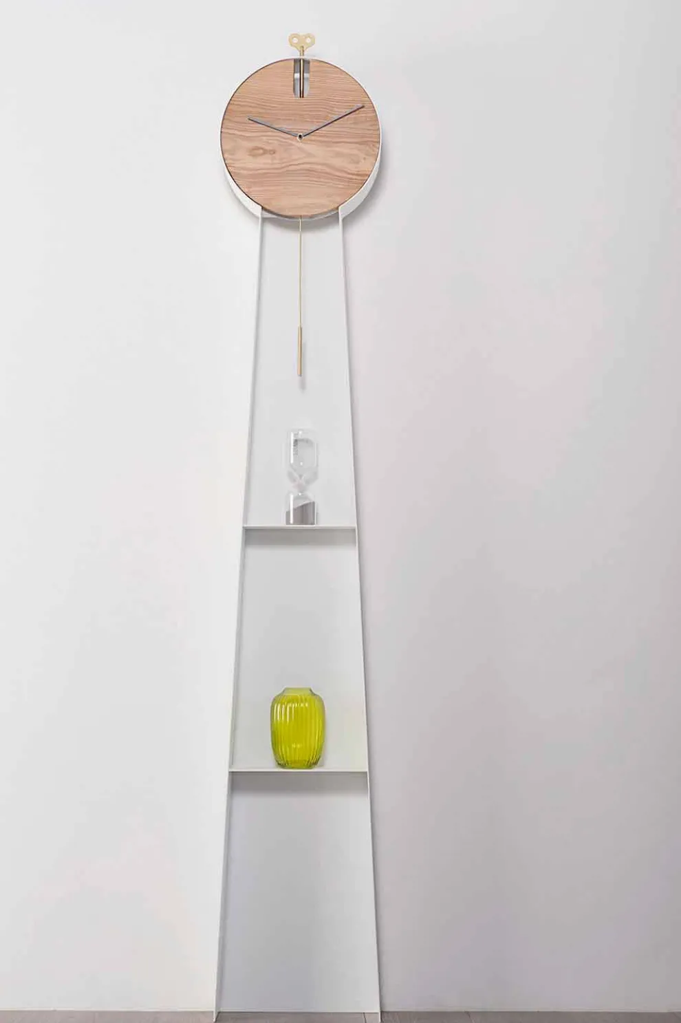 Design Pendeluhr mit Stahlkonstruktion Made in Italy - Pendolino