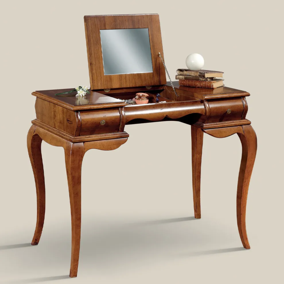 Klassischer Schminktisch aus Walnussholz Made in Italy - Hastings