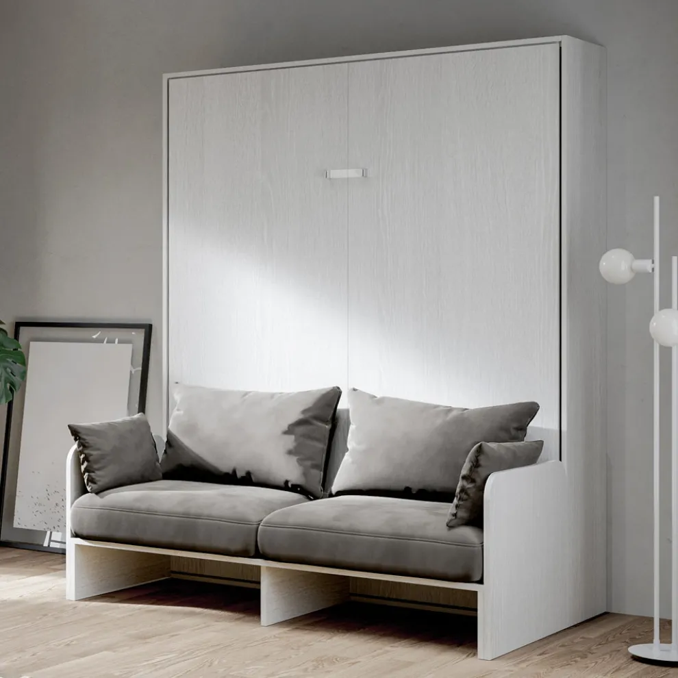 Vertikales Klappbett für Doppelbett mit Sofa Made in Italy - Magiccompare