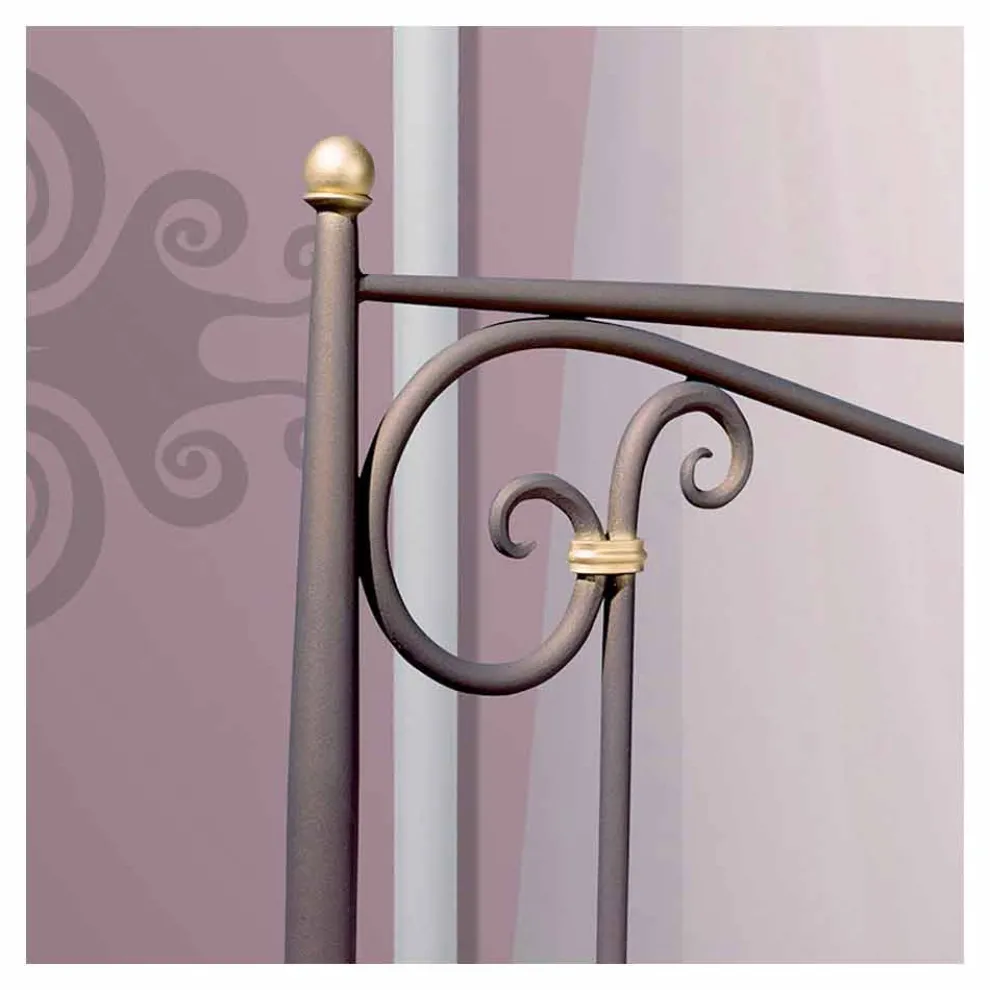 Auriga Einzel Bett aus Schmiedeeisen in Design