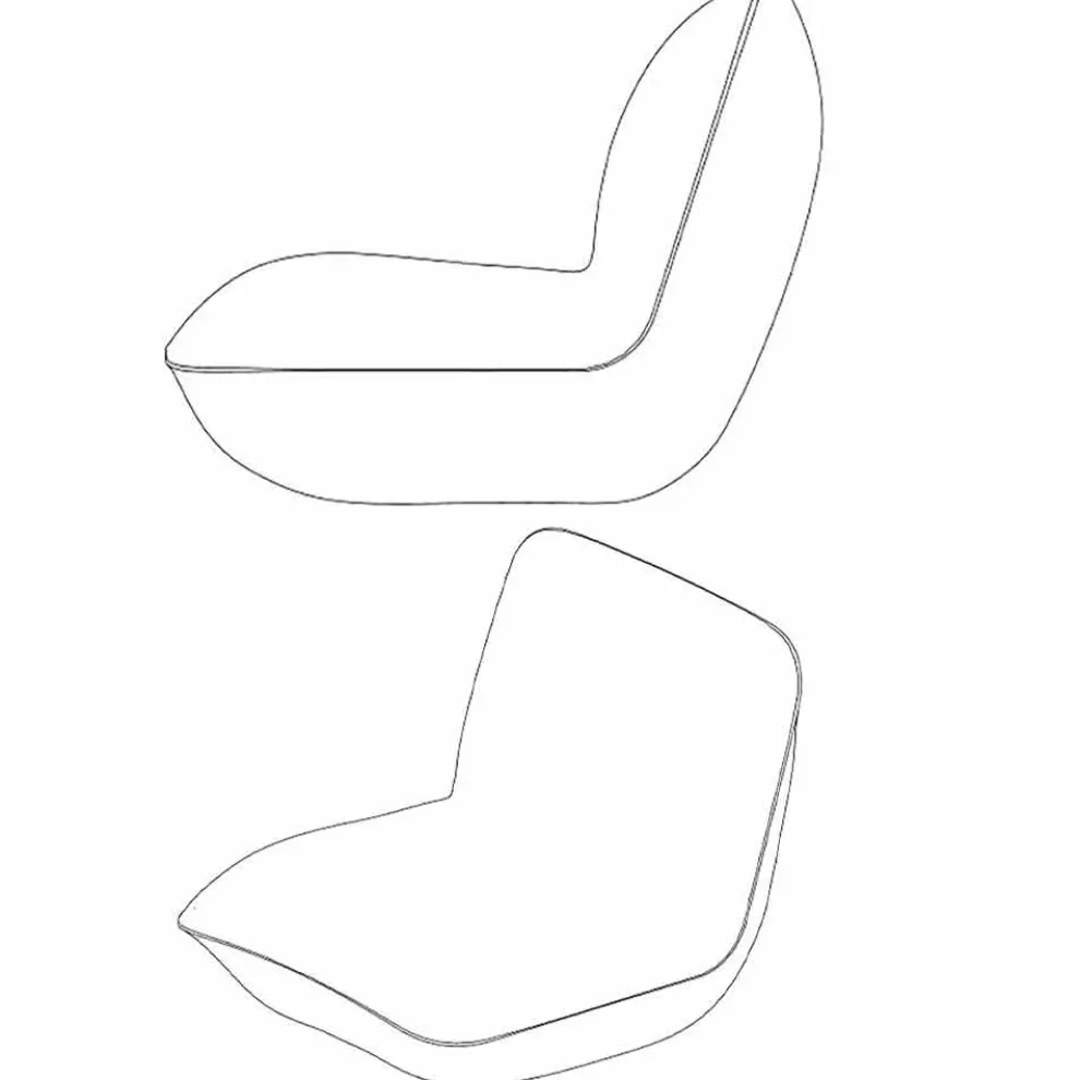 Moderner Gartensessel aus Polyethylen von Vondom