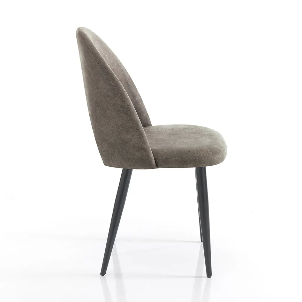 Küchenstuhl aus Kunstleder in gealterter Optik 4 Stück - Renetta