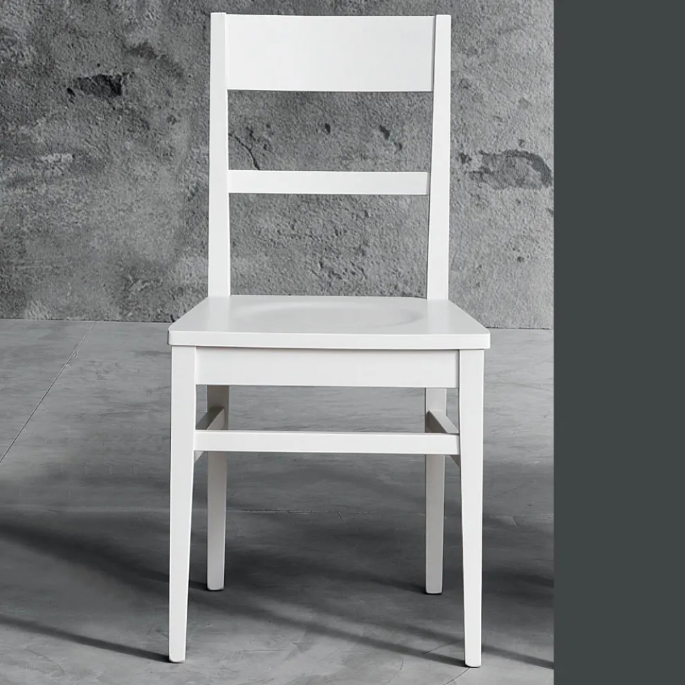 Küchenstuhl aus massivem Buchenholz Design Made in Italy - Davina