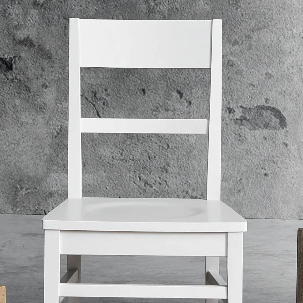 Küchenstuhl aus massivem Buchenholz Design Made in Italy - Davina