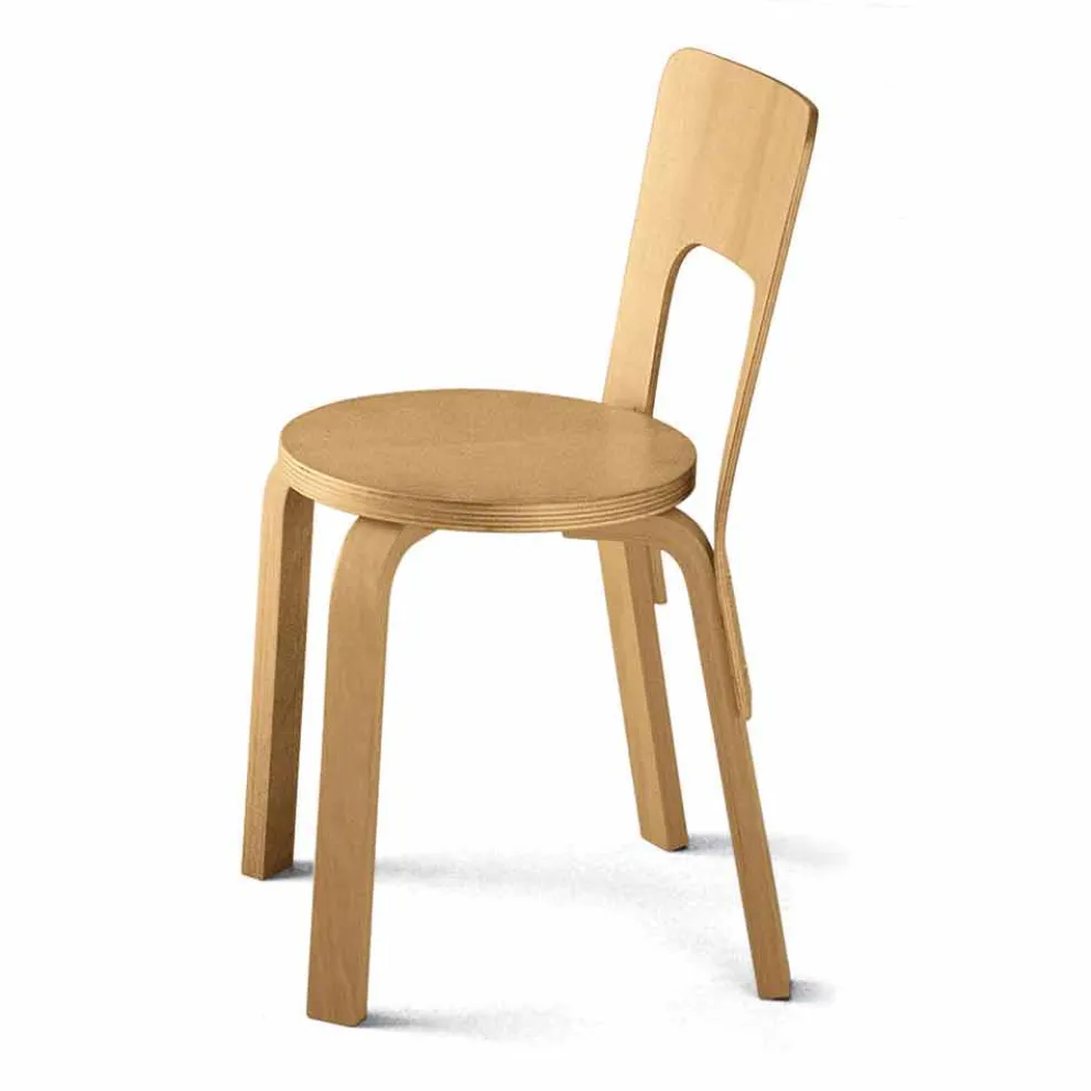 Küchenstuhl aus natürlichem gebogenem Buchenholz Made in Italy - Cassiopea