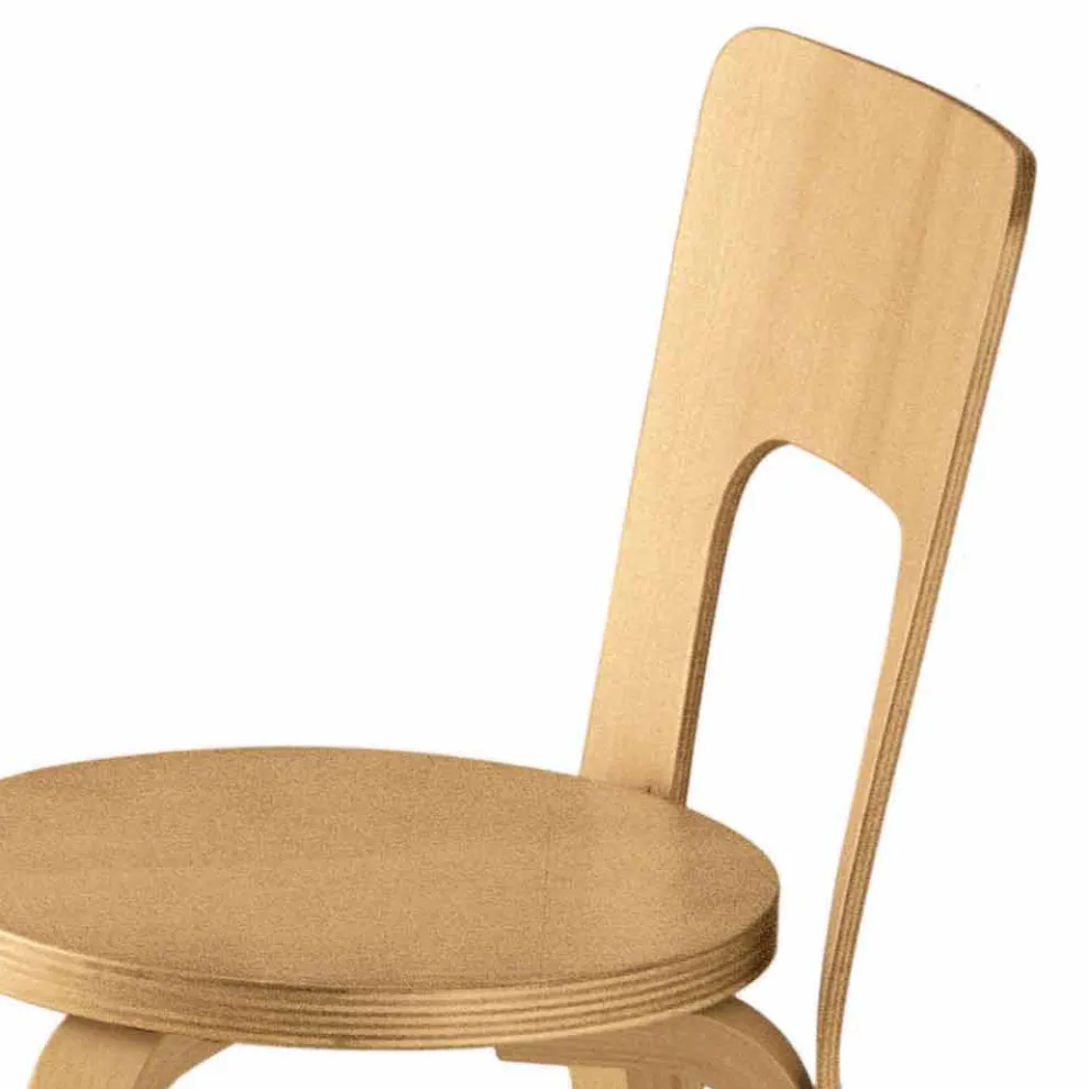 Küchenstuhl aus natürlichem gebogenem Buchenholz Made in Italy - Cassiopea